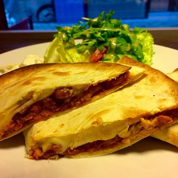 Grapevine - Spicy pinto bean quesadilla with dressed side salad & coleslaw - Breakfast & Brunch Near Me - Belfast, BFS