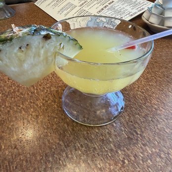 Bill's Café - Mimosa (can't remember which flavor) in a Fishbowl Glass. With a straw. - Breakfast & Brunch Near Me - Pleasanton, California