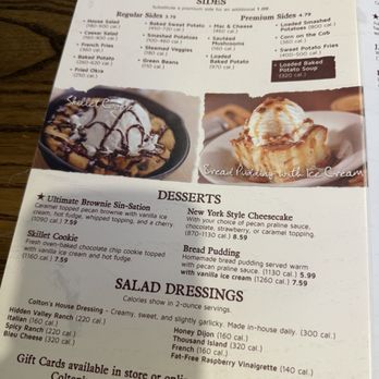 Colton's Steak House & Grill - Menu as of 09/2026 - Steakhouses Near Me - Springfield, Missouri