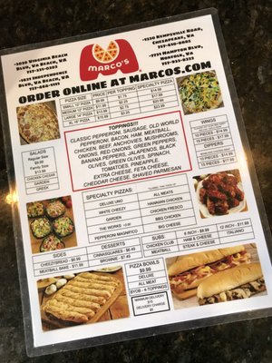 Menu photo 1 Marco's Pizza Virginia Beach, VA Menu photo 1 Marco's Pizza Virginia Beach, VA