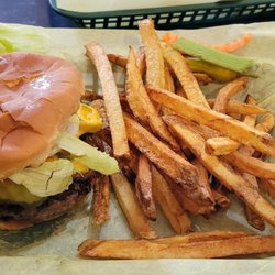 Parkman Bar - Jalapeno bacon cheeseburger,  I have it every time and it never disappoints .