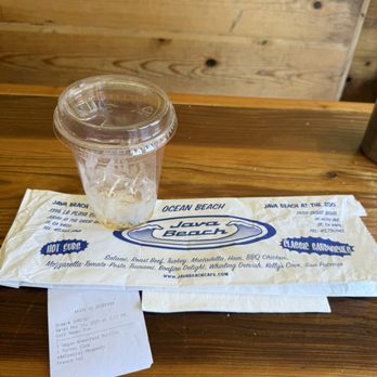 Java Beach At The Zoo - The package my BFF's sandwich was in & my Empty cup of Tea - Coffee & Tea Near Me - San Francisco, California Java Beach At The Zoo - The package my BFF's sandwich was in & my Empty cup of Tea - Coffee & Tea Near Me - San Francisco, California