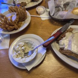 I got the Country Fried Sirloin and it was so good definitely recommend I got the Country Fried Sirloin and it was so good definitely recommend