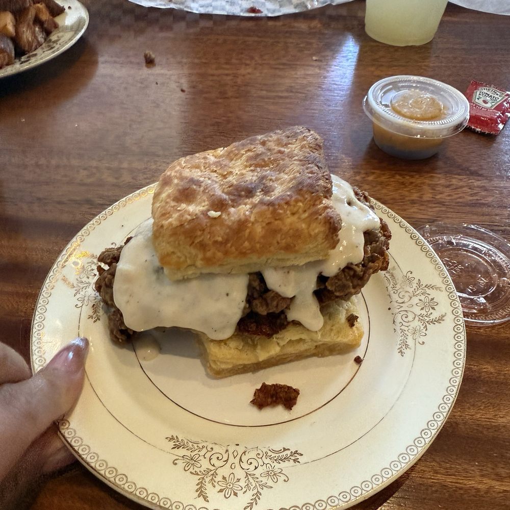 Town Biscuits - Special for restaurant week- chicken fried steak biscuit - Breakfast & Brunch Near Me - Oakland, California Town Biscuits - Special for restaurant week- chicken fried steak biscuit - Breakfast & Brunch Near Me - Oakland, California