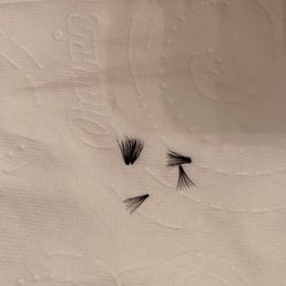 Lash flares used by Foncé for their "eyelash extensions"--should never be used!!