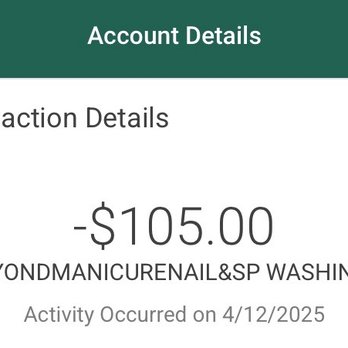 Beyond Manicure Nail & Spa - How much I spent all together. - Nail Salons Near Me - Washington, Illinois