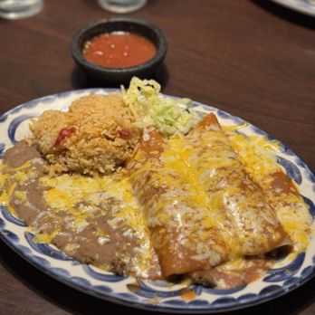 Eddie's Mexican Restaurant - Ground beef enchiladas. Perfection!!! - Mexican Near Me - Las Vegas, Nevada