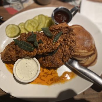 Yard House - Nashville Hot Chicken with Sweet Potato Pancakes - New American Near Me - Orlando, Florida