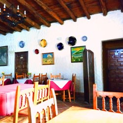 Venta la Laja - Venta La Laja 2-9-18 -- very cool folk art paintings on the wall