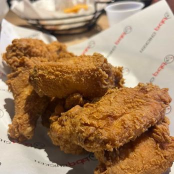 bb.q Chicken DT Riverside - Original bone in wings. No sauce. Didn't need any. Juicy and super duper steamin hot! - Chicken Shop Near Me - Riverside, California