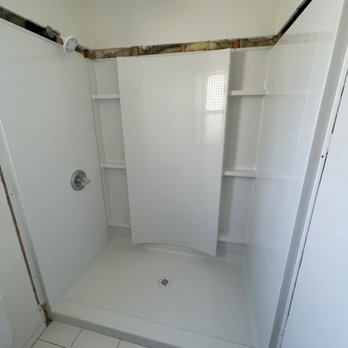 Copper State Plumbing Services - Removed an existing garden tub and installed a standing shower and new surround - Plumbing Near Me - Suprise , Arizona Copper State Plumbing Services - Removed an existing garden tub and installed a standing shower and new surround - Plumbing Near Me - Suprise , Arizona