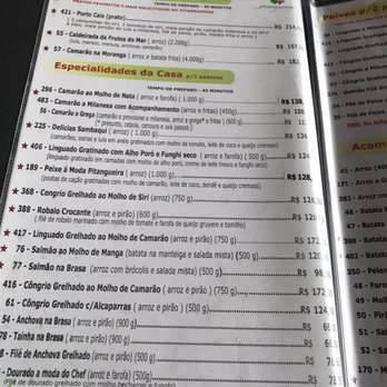 Restaurante Pitangueiras - Menu - Seafood Near Me - Florianópolis, South Carolina Restaurante Pitangueiras - Menu - Seafood Near Me - Florianópolis, South Carolina
