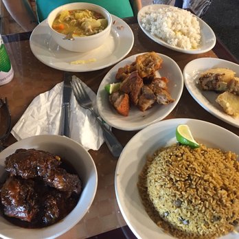 Mar & Tierra Restaurant - Yellow rice and beans, oxtail, soup, sweet potatoes , and chicharrones. - Latin American Near Me - Allentown, Pennsylvania Mar & Tierra Restaurant - Yellow rice and beans, oxtail, soup, sweet potatoes , and chicharrones. - Latin American Near Me - Allentown, Pennsylvania