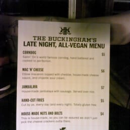 Late night menu, regular menu is huge! Late night menu, regular menu is huge!