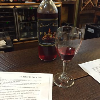 Clarks Run Creek - Wine tasting and trying out the Fireside - Specialty Food Near Me - North Utica, Illinois