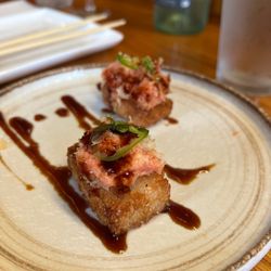 Bamboo House - Spicy tuna bricks... there were 4....