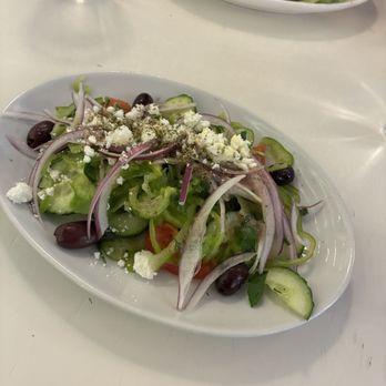 yasouvlaki - Greek salad that came with my gyro. Generous portion, and delicious. - Greek Near Me - New York, New York yasouvlaki - Greek salad that came with my gyro. Generous portion, and delicious. - Greek Near Me - New York, New York