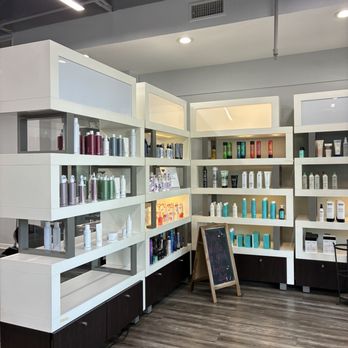 Junko Hair Studio - Products on display - Hair Salons Near Me - Atlanta, Georgia
