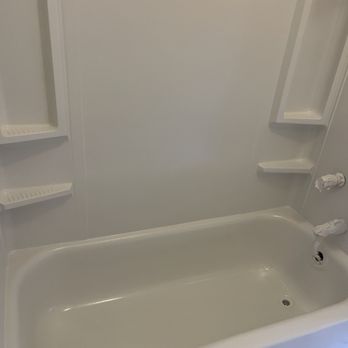 The Grout Guys - Here's how our old, refreshed and newly glazed tub looks now! - Grout Services Near Me The Grout Guys - Here's how our old, refreshed and newly glazed tub looks now! - Grout Services Near Me