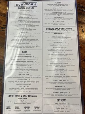 Menu photo 7 BurnDown Denver, CO