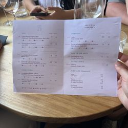 Arco das Verdades - Wine menu