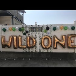 Molly's Balloons - My son's first birthday decoration using molly's balloons.