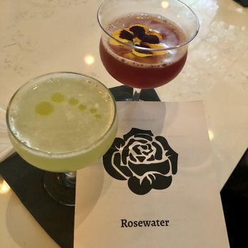Rosewater - Give Peas a Chance (left) & Bichi "Martini" (Right) - Cocktail Bars Near Me - Houston, Texas