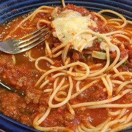 Spaghetti with meat sauce. Spaghetti with meat sauce.