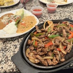 Steak fajitas