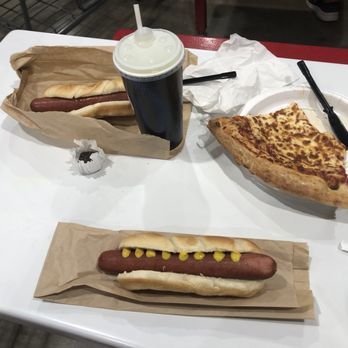 Costco - Lunch for an amazing $4.99!  And one 20 oz drink is not shown. - Wholesale Stores Near Me - Glenview, Illinois