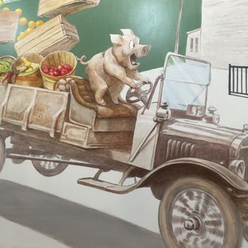 Meli’s Pancake House - Cute mural on the wall. - Breakfast & Brunch Near Me - Moline, Illinois Meli’s Pancake House - Cute mural on the wall. - Breakfast & Brunch Near Me - Moline, Illinois