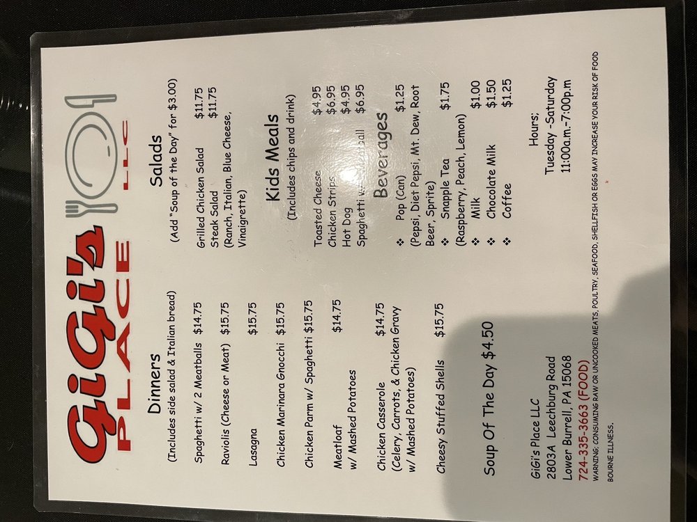 Food from GiGi’s Place