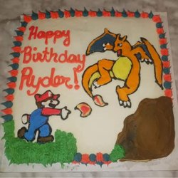 Miss Faye's Corner Boutique Bakery - Mario vs. Charizard