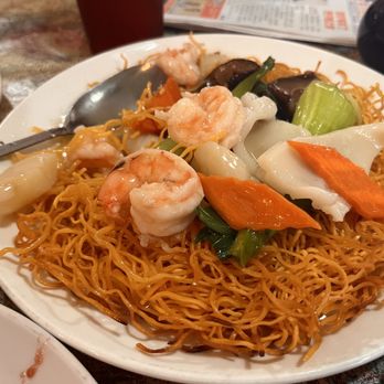 Tao Garden - 90. Seafood Chow Fun (add 1.00 for crispy noodle) - Chinese Near Me - Chandler, Arizona Tao Garden - 90. Seafood Chow Fun (add 1.00 for crispy noodle) - Chinese Near Me - Chandler, Arizona