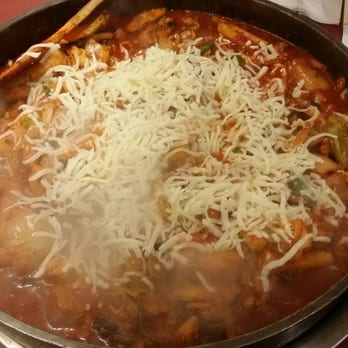 Mapo Chicken - Chicken galbi with cheese toping - Korean Near Me - Los Angeles, California