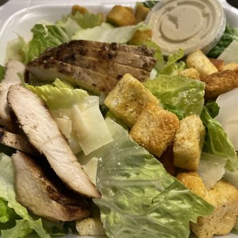 Ali's Pizzaria - Grilled chicken Cesar salad $8.99 good size and good. - Pizza Near Me - San Antonio, Texas