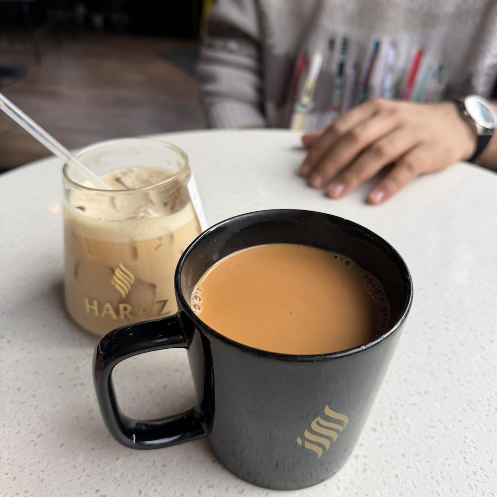 Haraz Coffee House - Adeni/Karak Chai , Haraz Latte (16oz) - Coffee & Tea Near Me - Hoboken, New Jersey Haraz Coffee House - Adeni/Karak Chai , Haraz Latte (16oz) - Coffee & Tea Near Me - Hoboken, New Jersey