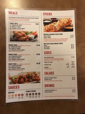 Menu photo 6 Epic Wings San Diego, CA