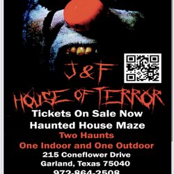 J & F House of Terror - Opens Friday September 22nd