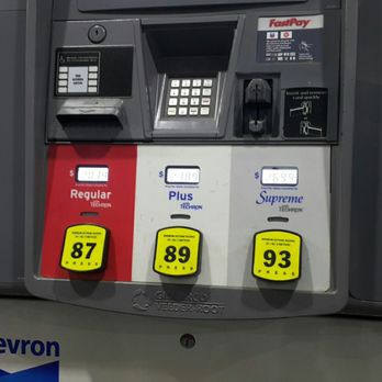 Chevron - gas pumps at a gas station - Gas Stations Near Me - Duluth, Georgia