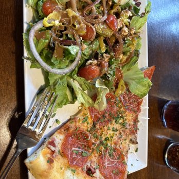 Pizzicato Pizza - Murray Hill - Salad and Pepperoni slice - Pizza Near Me - Beaverton, Oregon Pizzicato Pizza - Murray Hill - Salad and Pepperoni slice - Pizza Near Me - Beaverton, Oregon