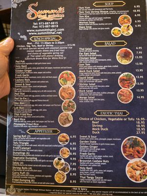 Menu photo 3 Summit Thai Cuisine East Hanover, NJ