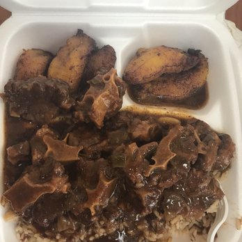 Golden Krust - Oxtails with double plantains - Caribbean Near Me - Durham, North Carolina Golden Krust - Oxtails with double plantains - Caribbean Near Me - Durham, North Carolina