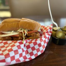 Fried shrimp sandwich Fried shrimp sandwich