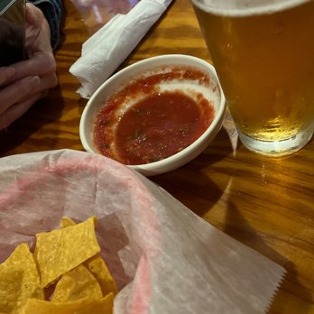 El Ranchito - a glass of beer and a bowl of chips - Mexican Near Me - Inverness, Florida