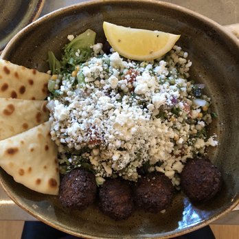 Luna Grill The Hill - Mediterranean Salad w/ Falafel - Mediterranean Near Me - Dallas, Texas