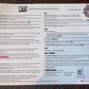 Velvet Taco - Menu - Tacos Near Me - The Woodlands, Texas Velvet Taco - Menu - Tacos Near Me - The Woodlands, Texas