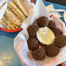 Main Street Gyro - Falafels, pita, and tzaki