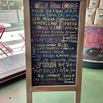 Bottletree Bakery - Coffee Menu March '22 - Bakeries Near Me - Oxford, Mississippi