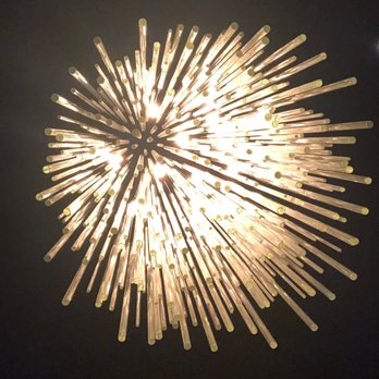 BLVD Steakhouse - Chandelier above our booth - New American Near Me - Chicago, Illinois